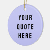 Aangepaste uw offerte hier cadeau Paarse gepersona Keramisch Ornament (Links)