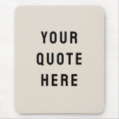 Aangepaste uw offerte hier gepersonaliseerde tekst muismat (Voorkant)