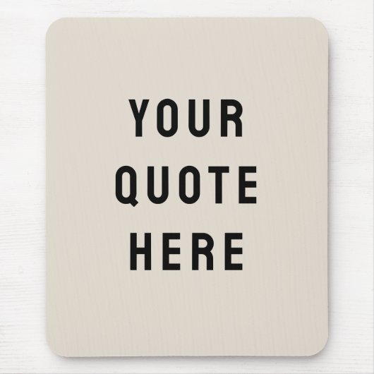 Aangepaste uw offerte hier gepersonaliseerde tekst muismat (Voorkant)
