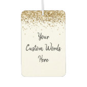 Aangepaste uw offerte hier gepersonaliseerde wit g luchtverfrisser (Voorkant)