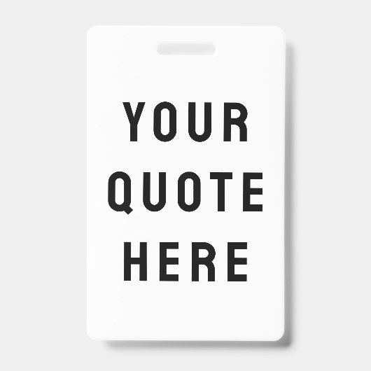 Aangepaste Uw offerte hier Persoonlijke tekst naam Badge (Front)