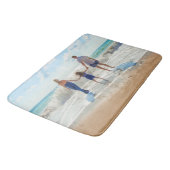 Aangepaste Uw Ontwerp Foto Bath Mat Gepersonalisee (Gekanteld)