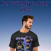 Aangepaste Uw Pet Loved One Stars 90's T-shirt