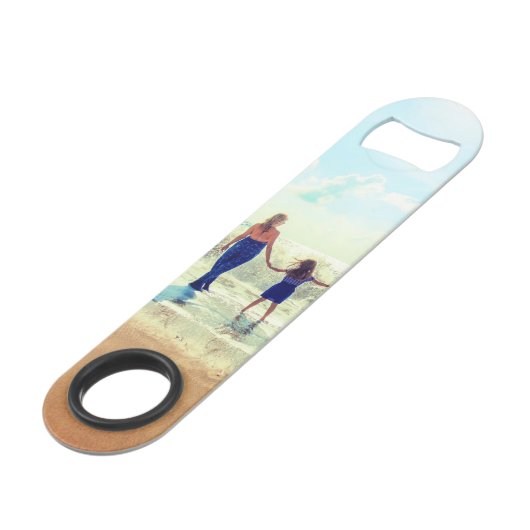 Aangepaste uw Photo Bar Key gepersonaliseerd cadea Speed Flessenopener (Achterkant Gekanteld)