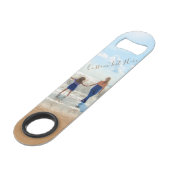 Aangepaste uw Photo Bar Key met tekst gepersonalis Speed Flessenopener (Voorkant Gekanteld)