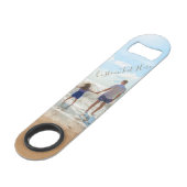 Aangepaste uw Photo Bar Key met tekst gepersonalis Speed Flessenopener (Achterkant Gekanteld)