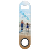 Aangepaste uw Photo Bar Key met Tekst Speed Flessenopener (Voorkant)