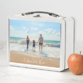 Aangepaste uw Photo Metal Lunch Box met tekst (In situ)