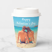 Aangepaste uw Photo Valentijnsdag Paper Cups Papieren Bekers (Achterkant)