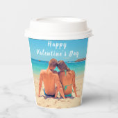 Aangepaste uw Photo Valentijnsdag Paper Cups Papieren Bekers (Voorkant)