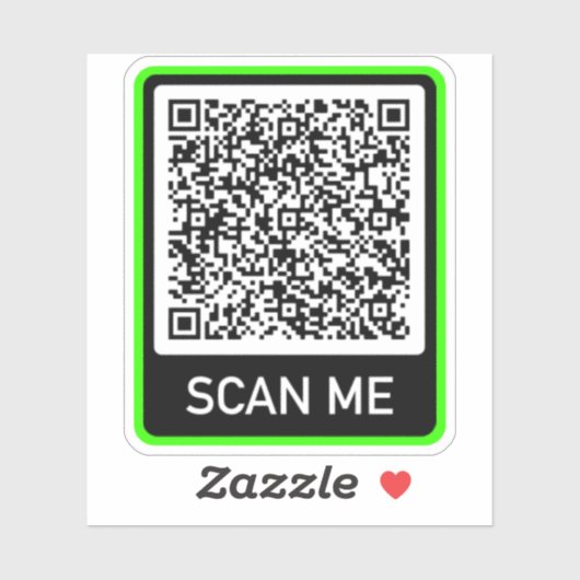 Aangepaste uw QR-code Bumpersticker Sjabloon Sticker (Vel)