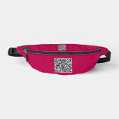 Aangepaste uw QR-code Fanny Pack - Kies kleuren Heuptasje (Voorkant)