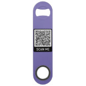 Aangepaste uw QR-code Info Bar Key - Kies kleur Speed Flessenopener (Achterkant)