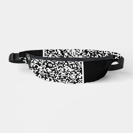 Aangepaste uw QR Code Scan Fanny Pack - Kies kleur Heuptasje (Voorkant)