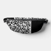 Aangepaste uw QR Code Scan Fanny Pack - Kies kleur Heuptasje (Liggend)