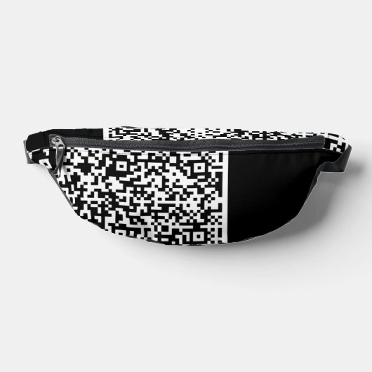 Aangepaste uw QR Code Scan Fanny Pack - Kies kleur Heuptasje (Liggend)