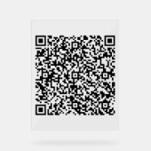 Aangepaste uw QR-code Scan gepersonaliseerd acryl Acryl Bord (Voorkant)