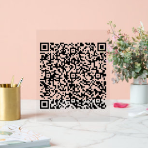 Aangepaste uw QR-code Scan gepersonaliseerd acryl Acryl Bord