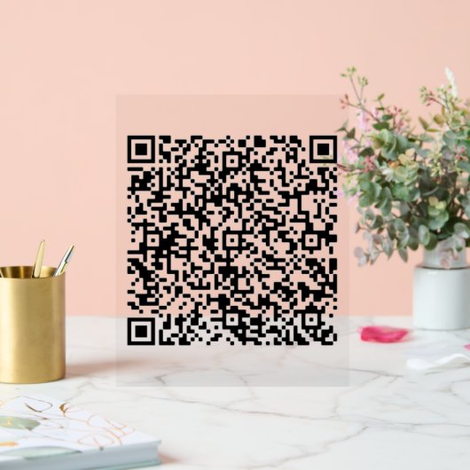 Aangepaste uw QR-code Scan gepersonaliseerd acryl Acryl Bord (Huwelijk)