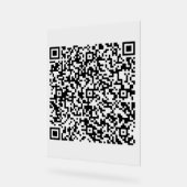 Aangepaste uw QR-code Scan gepersonaliseerd acryl Acryl Bord (Hoek)