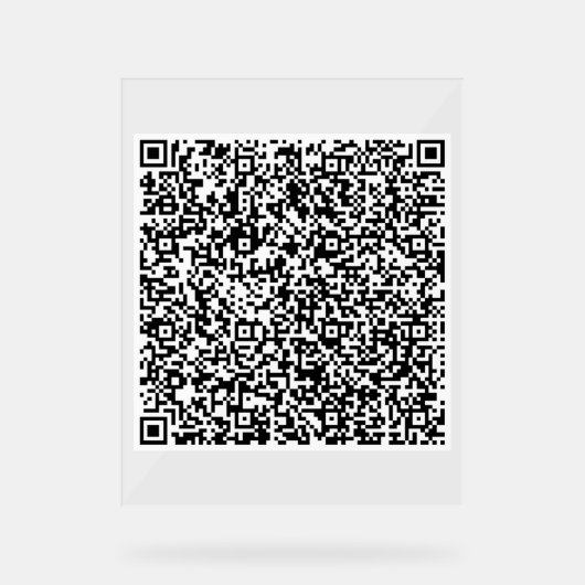 Aangepaste uw QR-code Scan gepersonaliseerd acryl Bord (Voorkant)