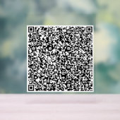 Aangepaste uw QR-code Scan gepersonaliseerd acryl  Bord (Neutraal)