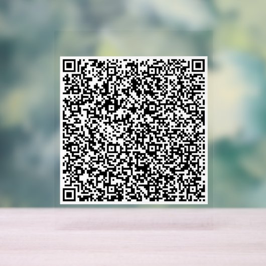 Aangepaste uw QR-code Scan gepersonaliseerd acryl Bord (Neutraal)