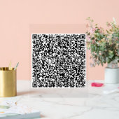 Aangepaste uw QR-code Scan gepersonaliseerd acryl  Bord (Huwelijk)