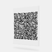Aangepaste uw QR-code Scan gepersonaliseerd acryl  Bord (Hoek)