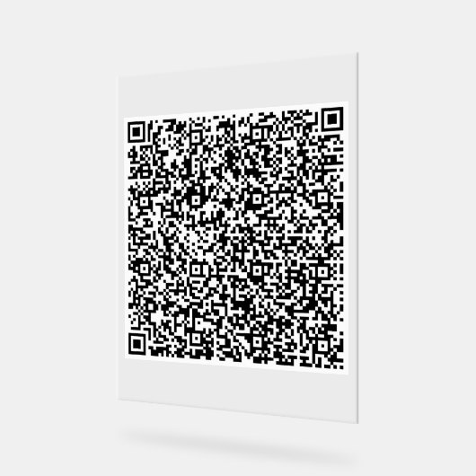 Aangepaste uw QR-code Scan gepersonaliseerd acryl  Bord (Hoek)