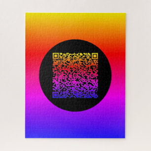 Aangepaste Uw QR Code Scan Info Puzzel Kleurrijke  Legpuzzel