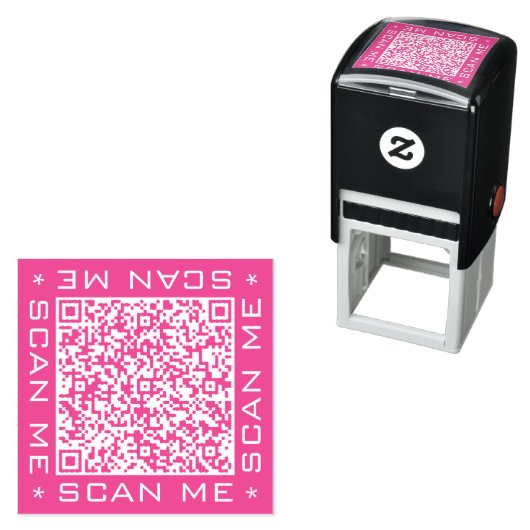 Aangepaste uw QR-code Scan Info Zelfinktstempel Zelfinktende Stempel (In situ)