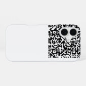 Aangepaste Uw QR-code Scan iPhone Case Kies Kleur 16 Hoesje (Achterkant horizontaal)