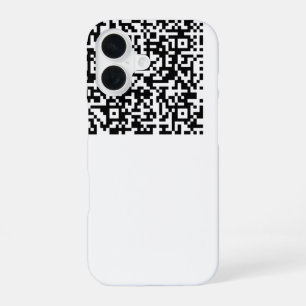 Aangepaste Uw QR-code Scan iPhone Case Kies Kleur 16 Hoesje