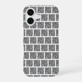 Aangepaste Uw QR-code Scan iPhone Case Kies Kleur iPhone 16 Hoesje (Achterkant)