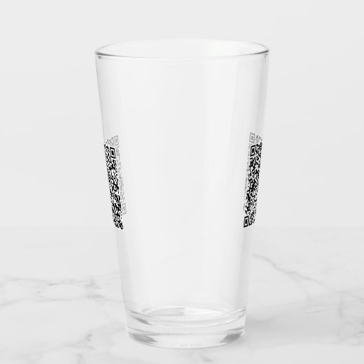 Aangepaste uw QR-code scaninfo gepersonaliseerd gl Glas (Rechts)