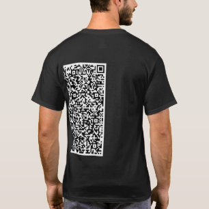 Aangepaste uw QR-code scaninfo gepersonaliseerd T- T-shirt