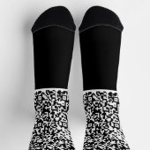 Aangepaste uw QR-code scaninfo Sokken kiezen kleur (Top)