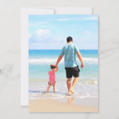 Aangepaste uw vader Foto Vaderdag Kaart met tekst (Achterkant)