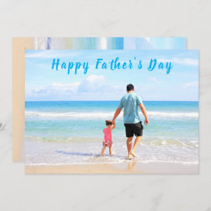 Aangepaste uw vader Foto Vaderdag Kaart met tekst