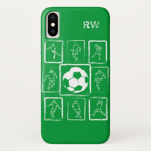 Aangepaste vaardigheden voor getrainde voetbal Case-Mate iPhone case (Achterkant)