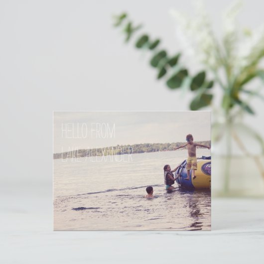 Aangepaste Vacation Photo-Briefkaarten Briefkaart (Staand voorkant)
