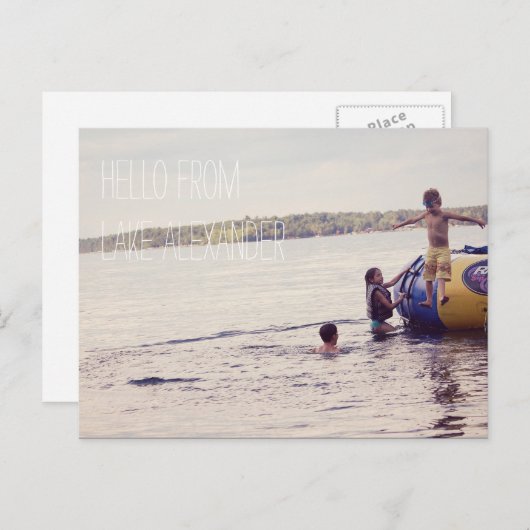 Aangepaste Vacation Photo-Briefkaarten Briefkaart (Voorkant / Achterkant)