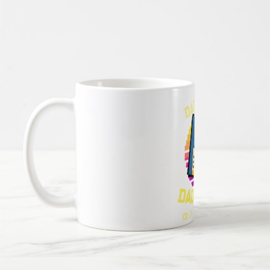 Aangepaste Vader Grappen Vader Funny Papa Vintage Koffiemok (Links)