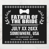 Aangepaste vader van de bride bier etiket (Enkel label)