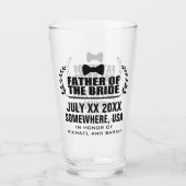 Aangepaste vader van de bride glas (Achterkant)