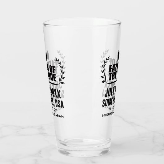 Aangepaste vader van de bride glas (Links)