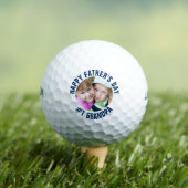 Aangepaste Vaderdag #1 Opa Familie Foto Golfballen (Insitu Shirt)