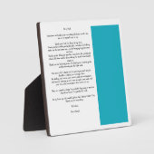 Aangepaste Vaderdag Bericht Foto Fotoplaat (Voorkant)