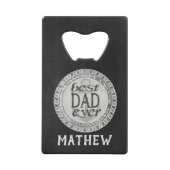 Aangepaste Vaderdag Beste pap ooit flesopening Creditkaart Flessenopener (Voorkant)